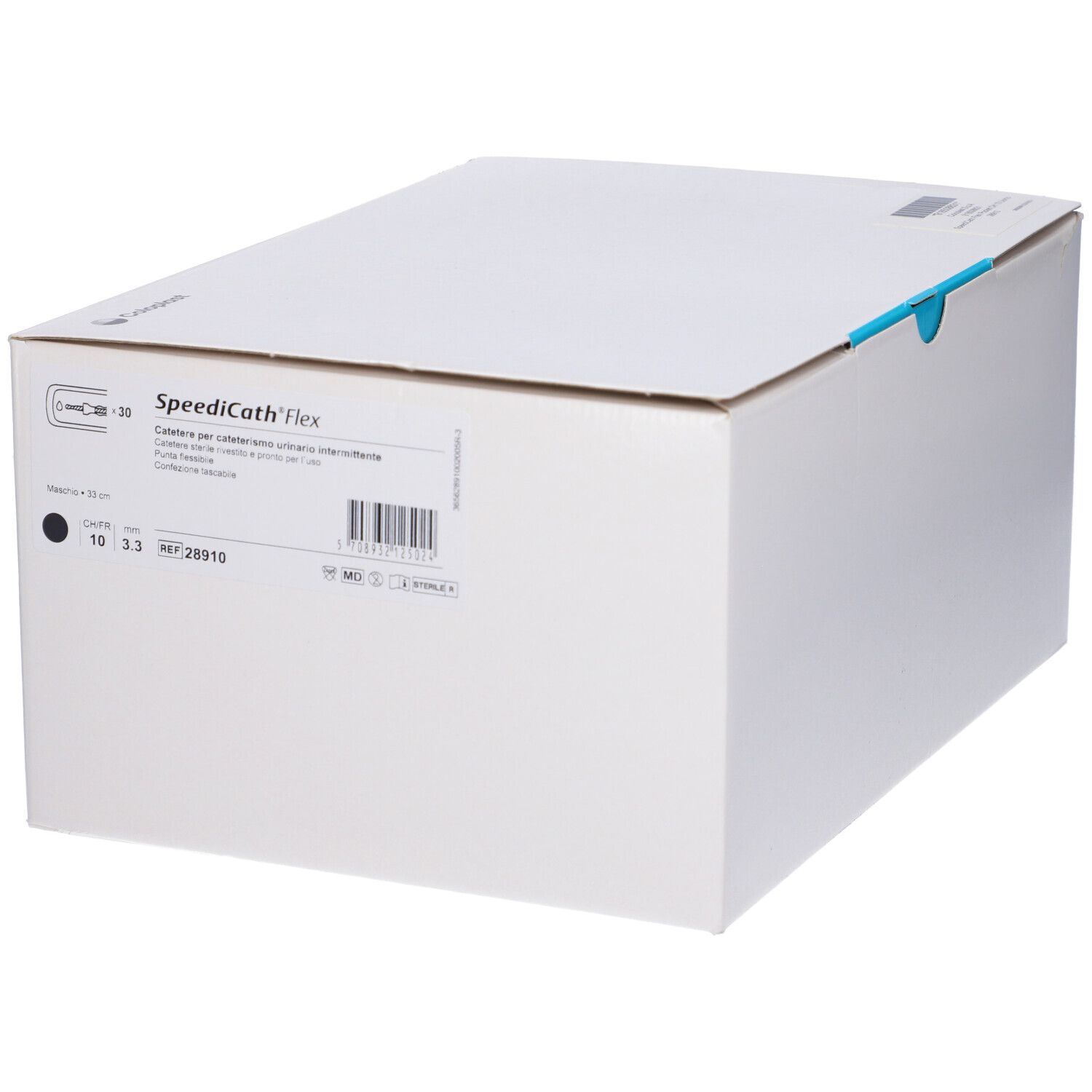 Catetere Vescicale Autolubrificante Speedicath Flex Pocket Per Cateterismo Maschile Intermittente Corpo Flessibile Lunghezza 44 Cm Misura Ch 10