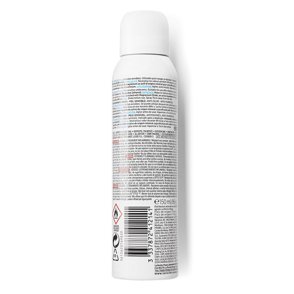 La Roche-Posay Toleriane Deodorante Physiologique Spray Lenitivo Antiodori 150 ml