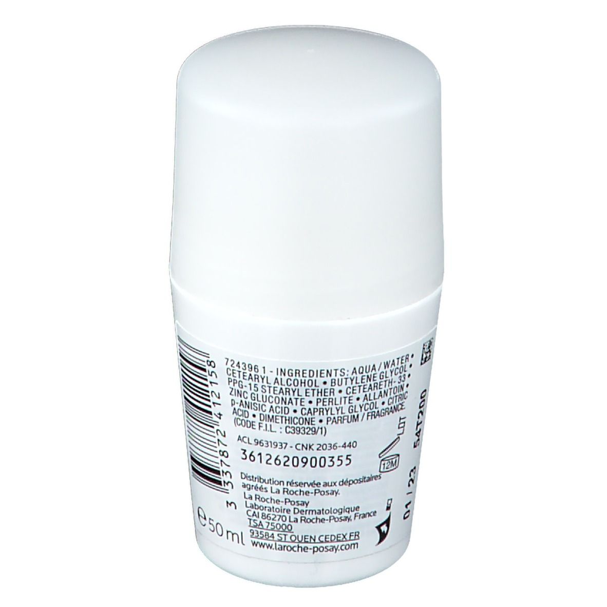 La Roche-Posay Toleriane Deodorante Physiologique Roll-on Lenitivo Antiodori 50 ml