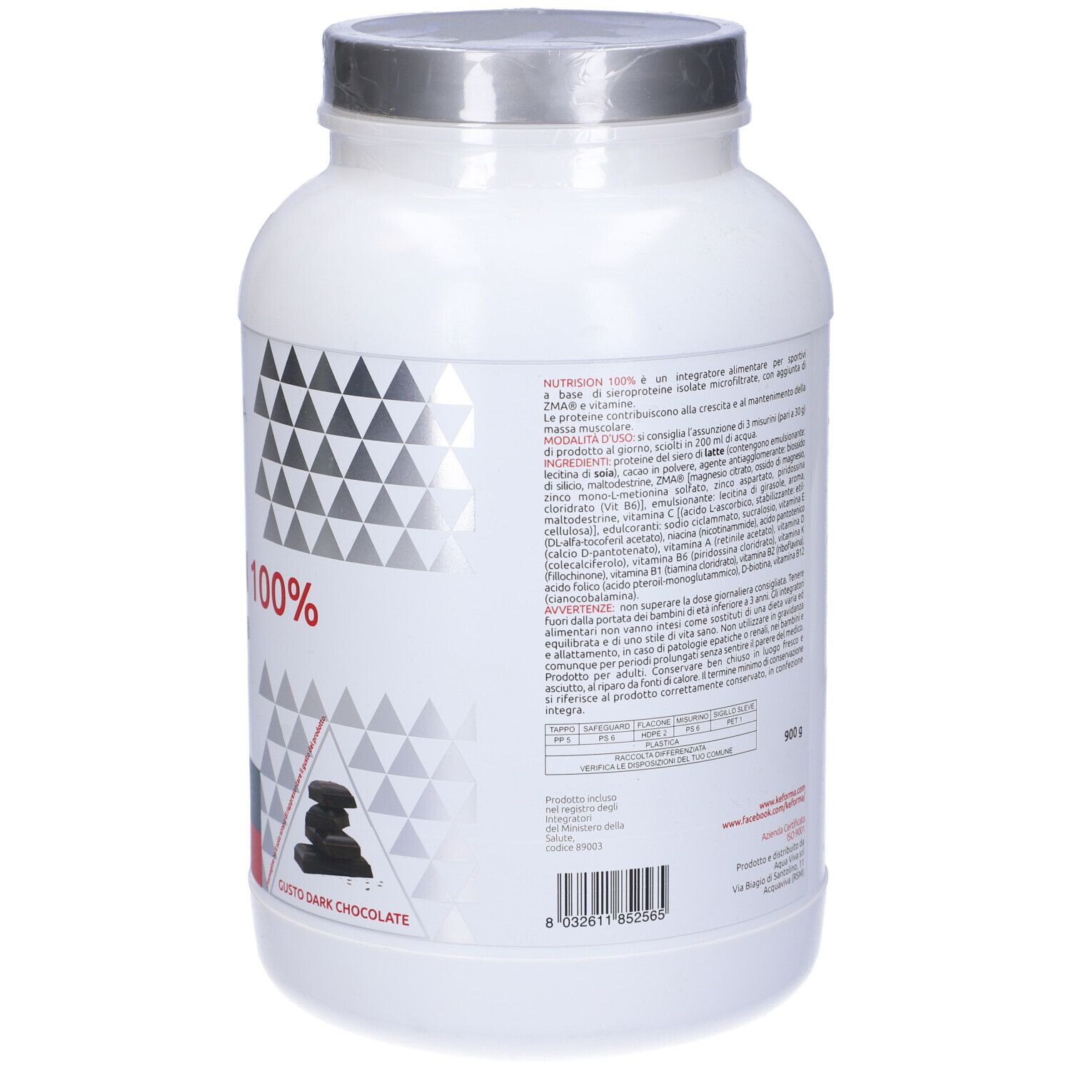 Nutrision 100% ZMA Proteine in Polvere Gusto Dark Chocolate