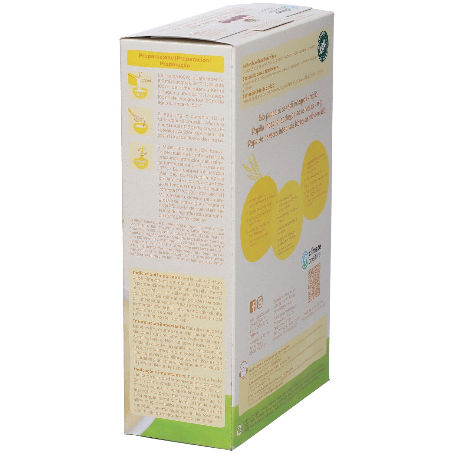 Holle Pappa Di Miglio : Dopo I 4 Mesi 250 G