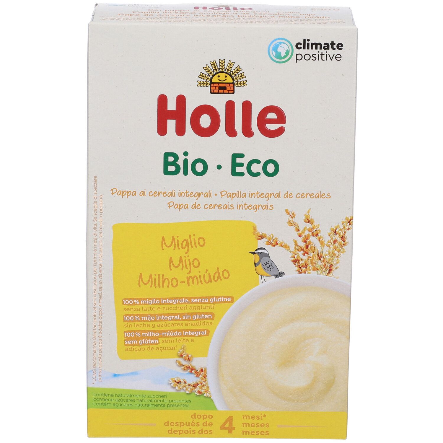 Holle Pappa Di Miglio : Dopo I 4 Mesi 250 G