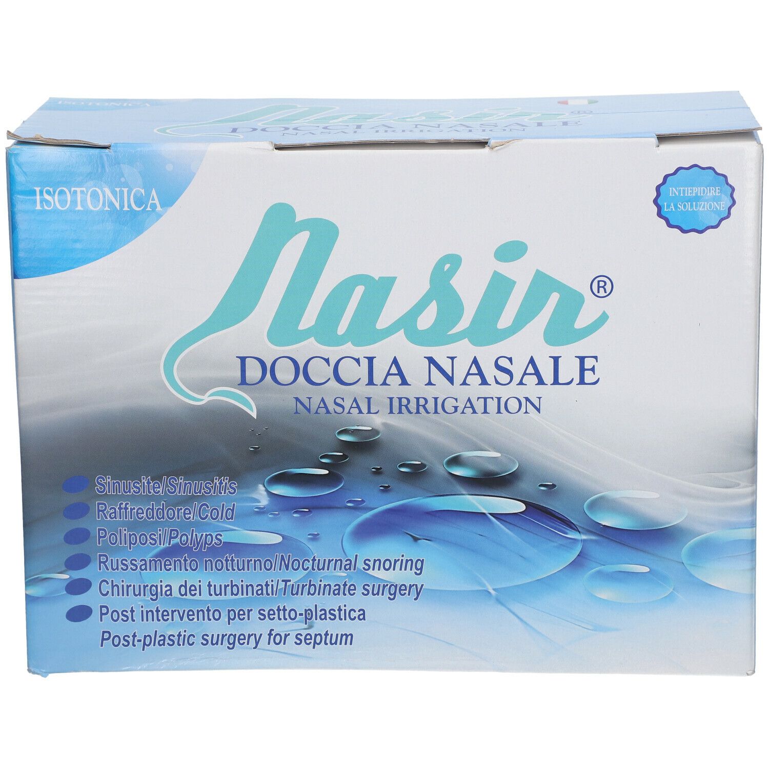 Nasir Doccia Nasale Con Soluzione Fisiologica Isotonica 4 Sacche