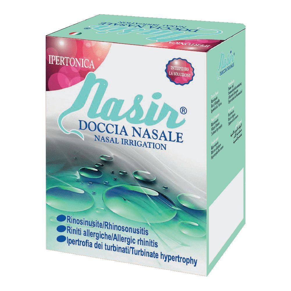 Doccia Nasale Naris Con Soluzione Fisiologica Ipertonica 8 Sacche 250 Ml + 1 Blister