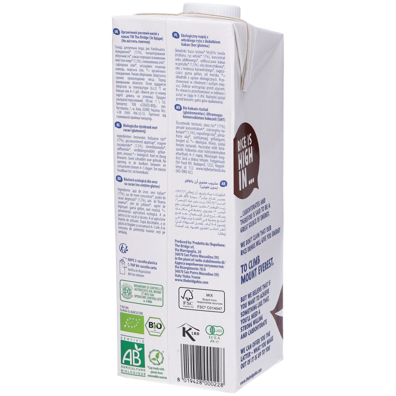 Bio Rice Drink Choco 1000 Ml