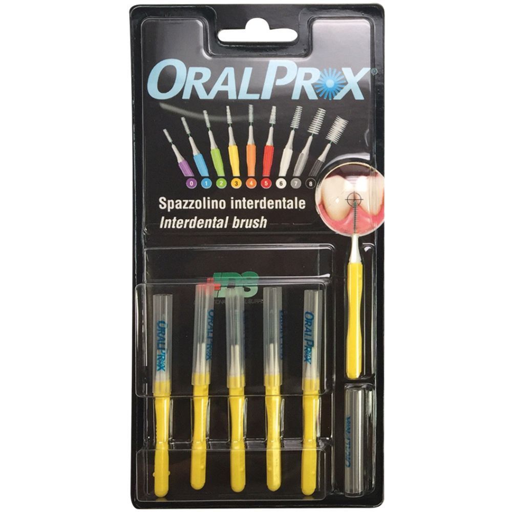 Oralprox Blister Da 6 Spazzolini Interdentali Misura 3 Colore Giallo