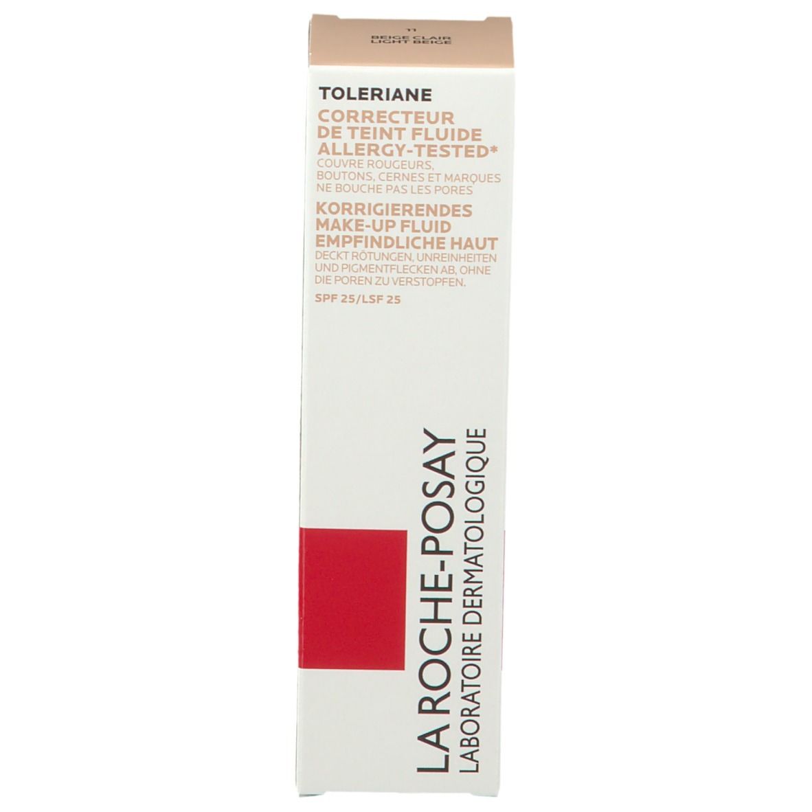 La Roche-Posay Toleriane Teint Fluido Fondotinta Liquido  SPF 25 11 Light Beige