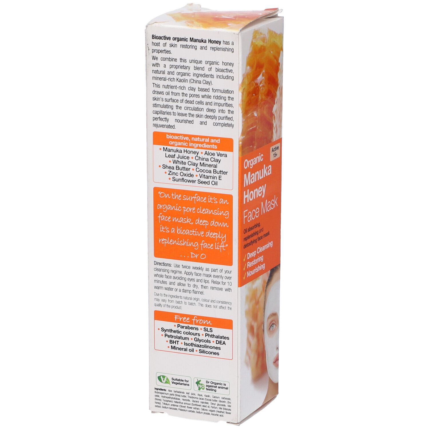 Dr Organic Manuka Honey Face Mask 125 Ml
