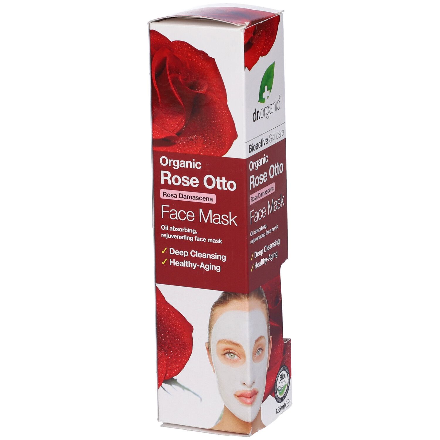 Dr Organic Rose Otto Rosa Face Mask Maschera Viso 125 Ml