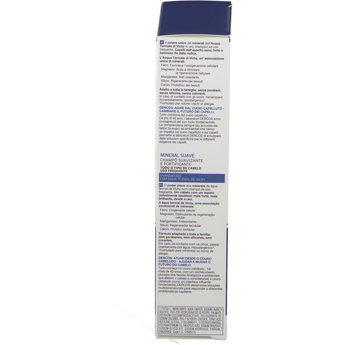 Vichy Dercos Shampoo Fortificante Dolcezza Minerale