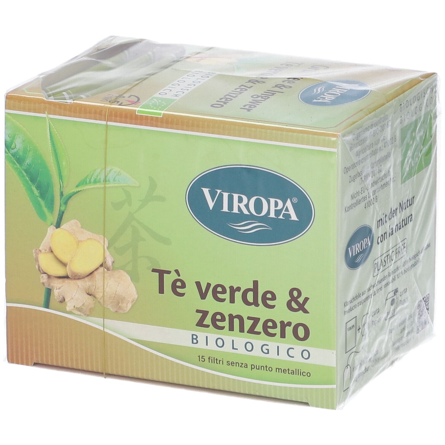 Viropa Te' Verde&Zenzero Bio 15 Filtri