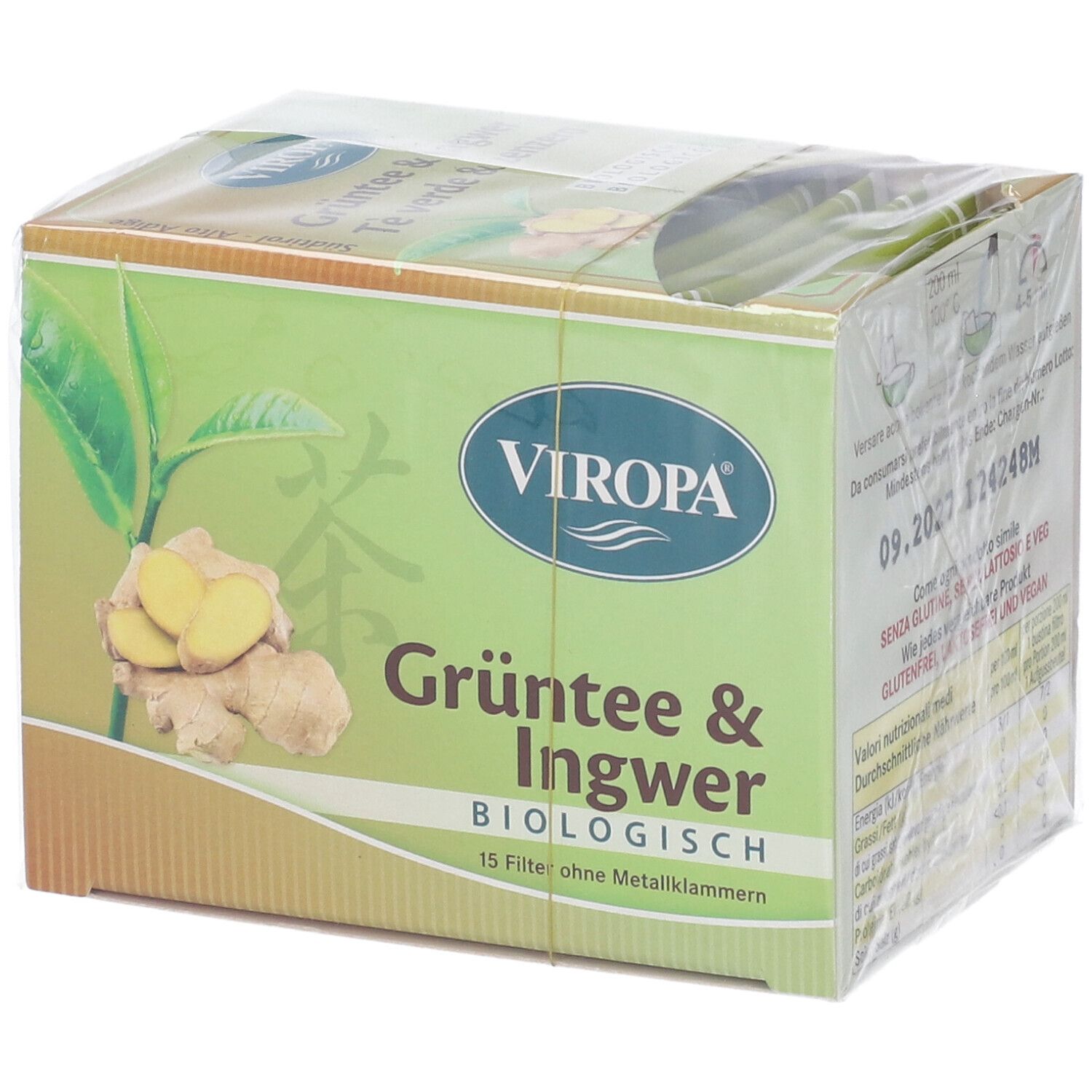 Viropa Te' Verde&Zenzero Bio 15 Filtri