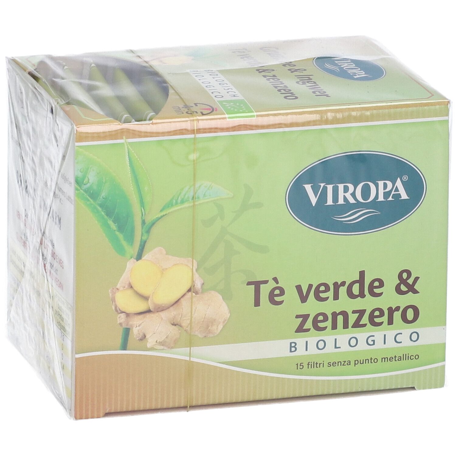 Viropa Te' Verde&Zenzero Bio 15 Filtri