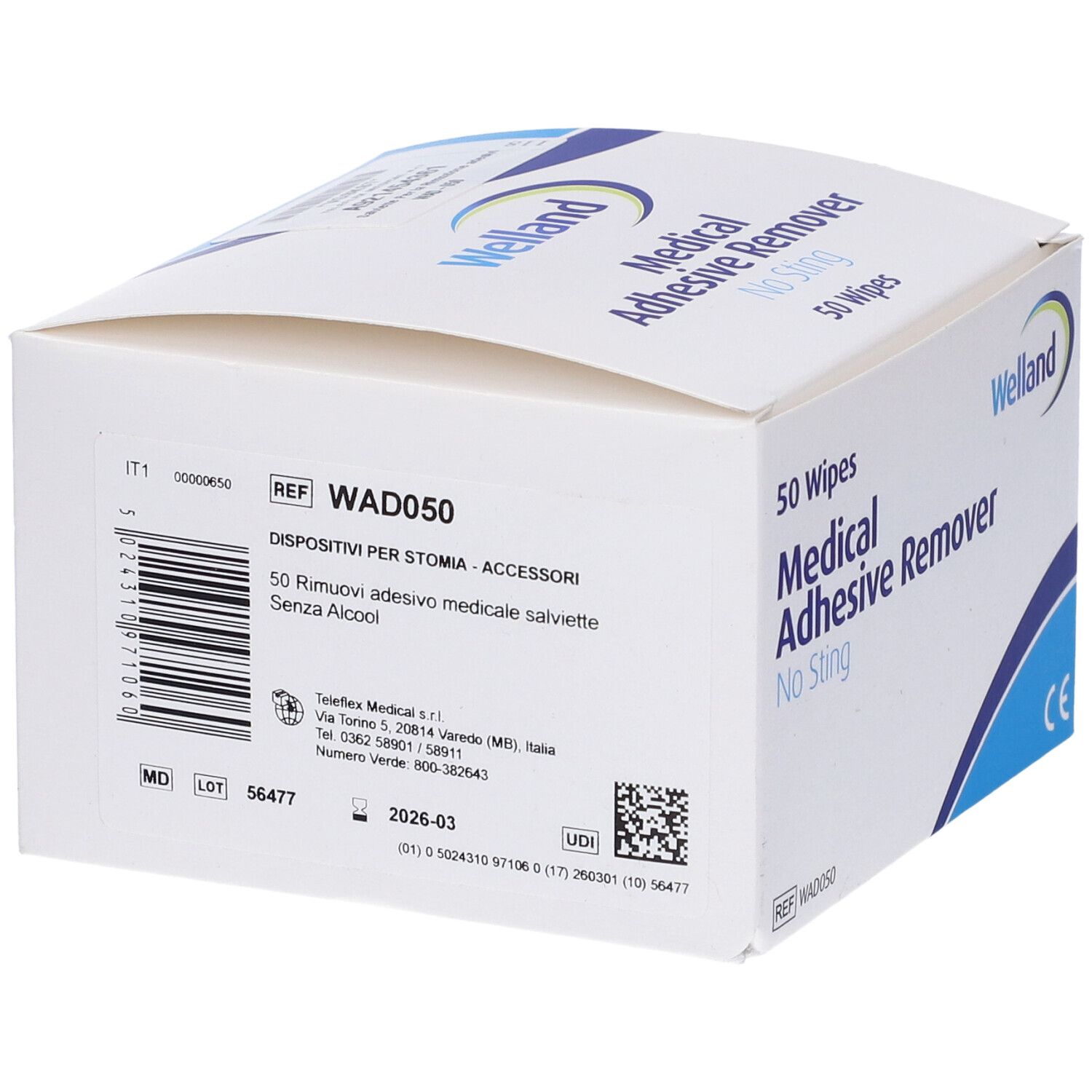 Salviette Remover S/Alcool50Pz