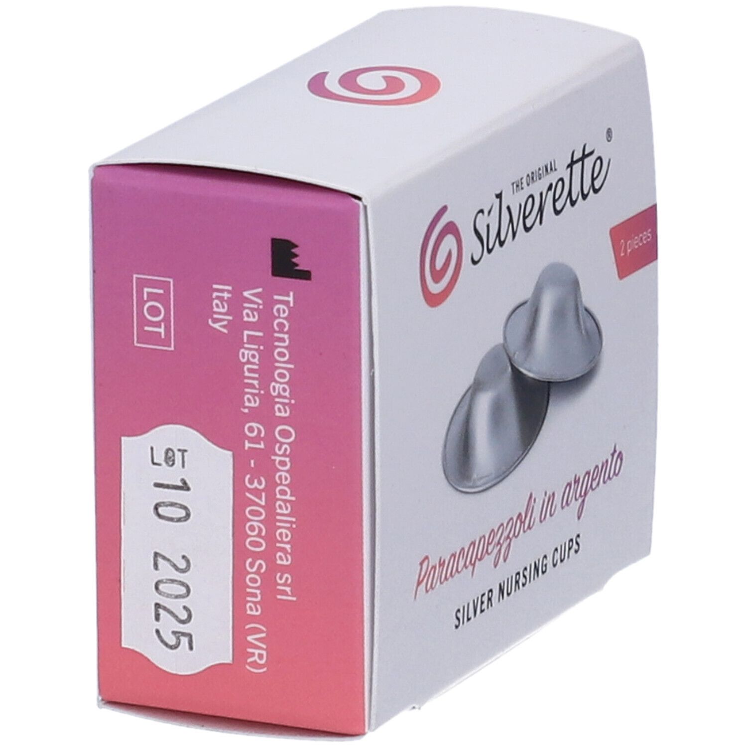Silverette Mini Coppette Protezione Capezzoli In Argento 2 Pezzi