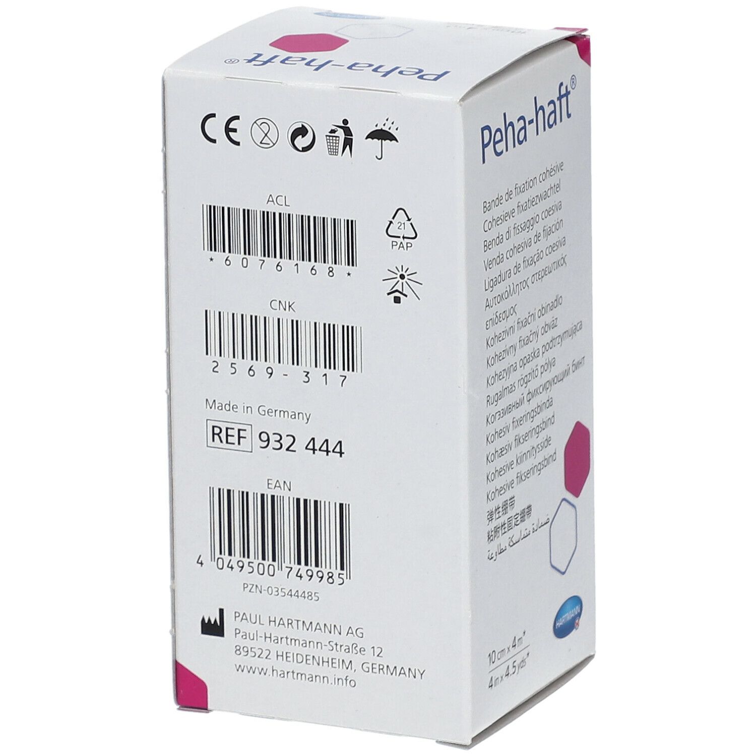 Peha-Haft® Benda di Fissaggio Coesiva 10 cm x 4 m