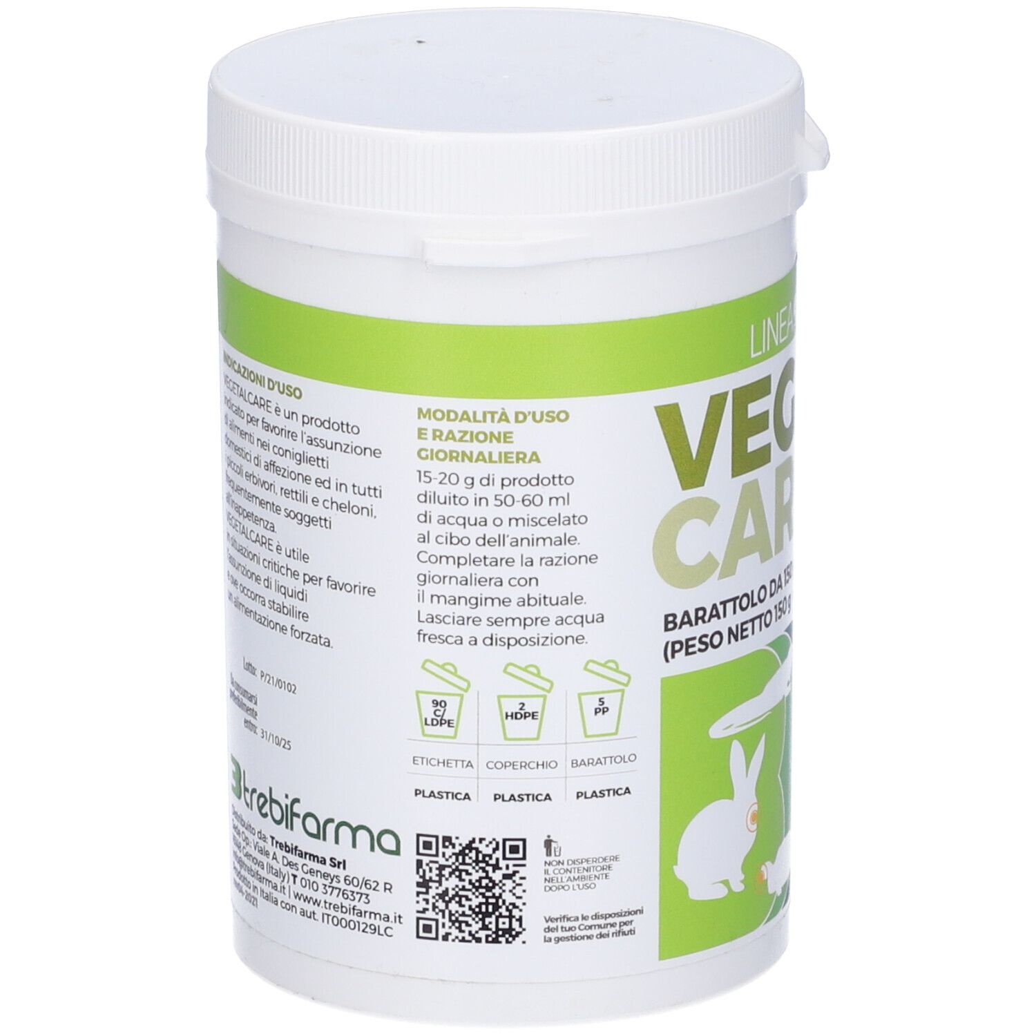 Vegetal Care Polvere Barattolo 150 G