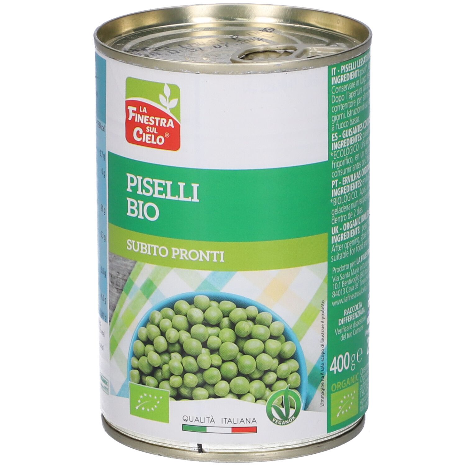 Piselli Pronti Bio 400G 400 g