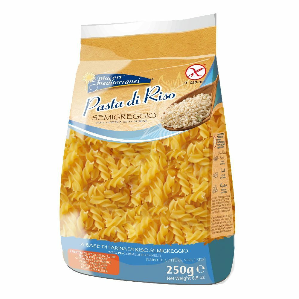 Piaceri Mediterranei® Pasta di Riso Semigreggio Fusilli 250 g