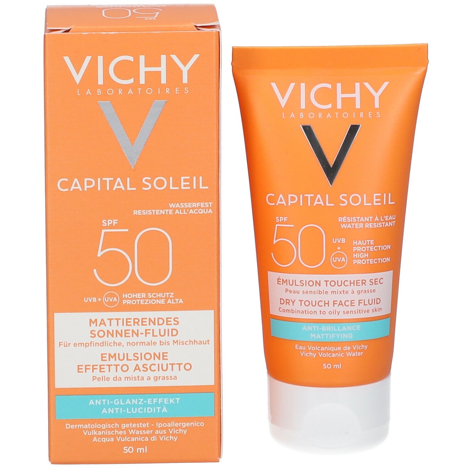 Vichy Capital Soleil Emulsione anti-lucidità effetto asciutto SPF50 50 ml