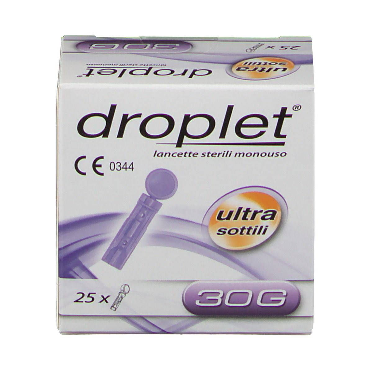 Droplet® Lancette Sterili Monouso Ultra Sottili 30G