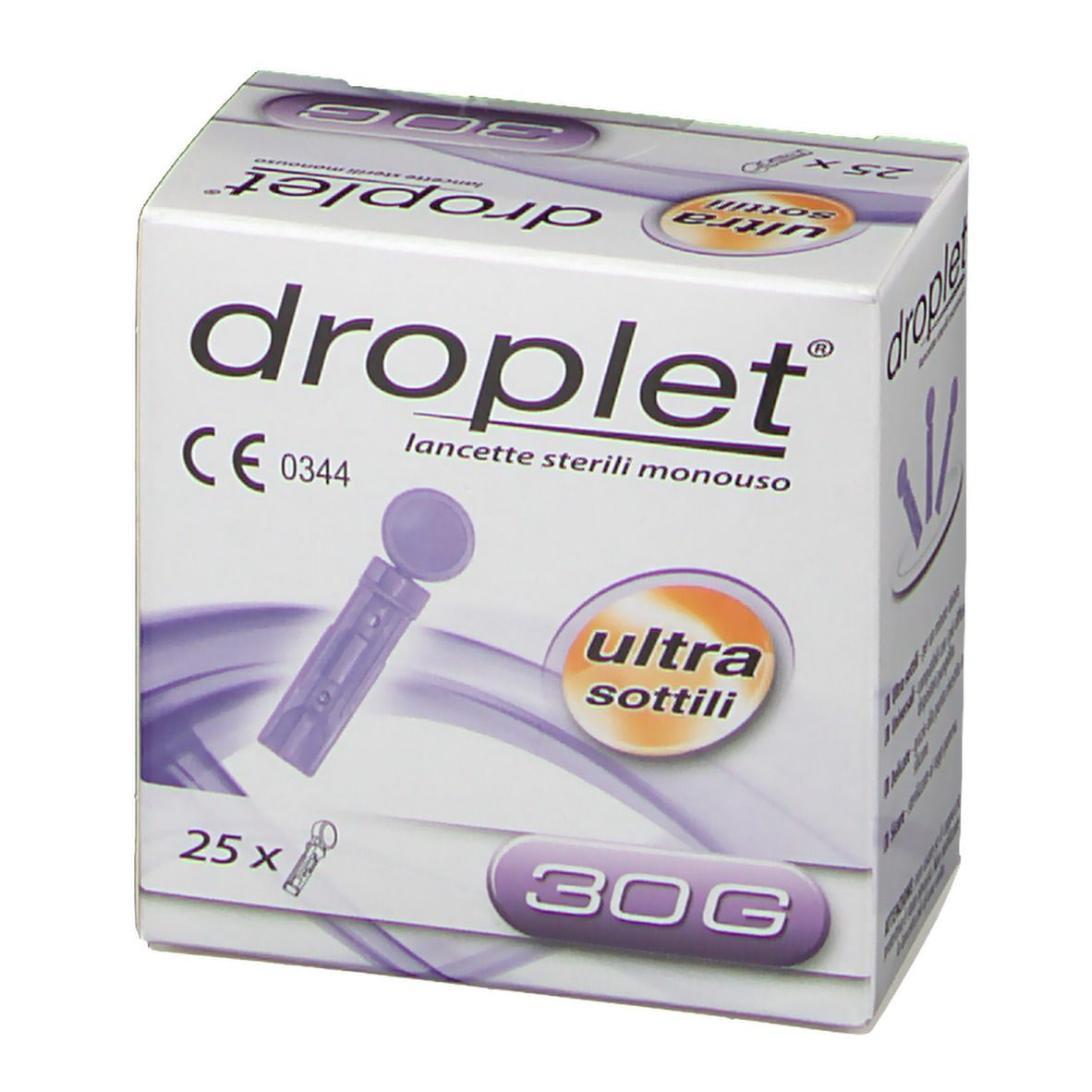 Droplet® Lancette Sterili Monouso Ultra Sottili 30G