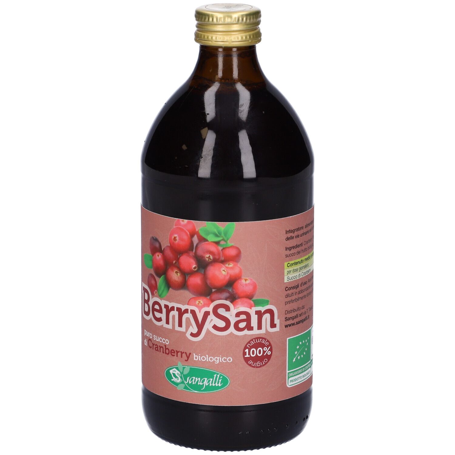 Berrysan Puro Succo Cranberry 500 Ml