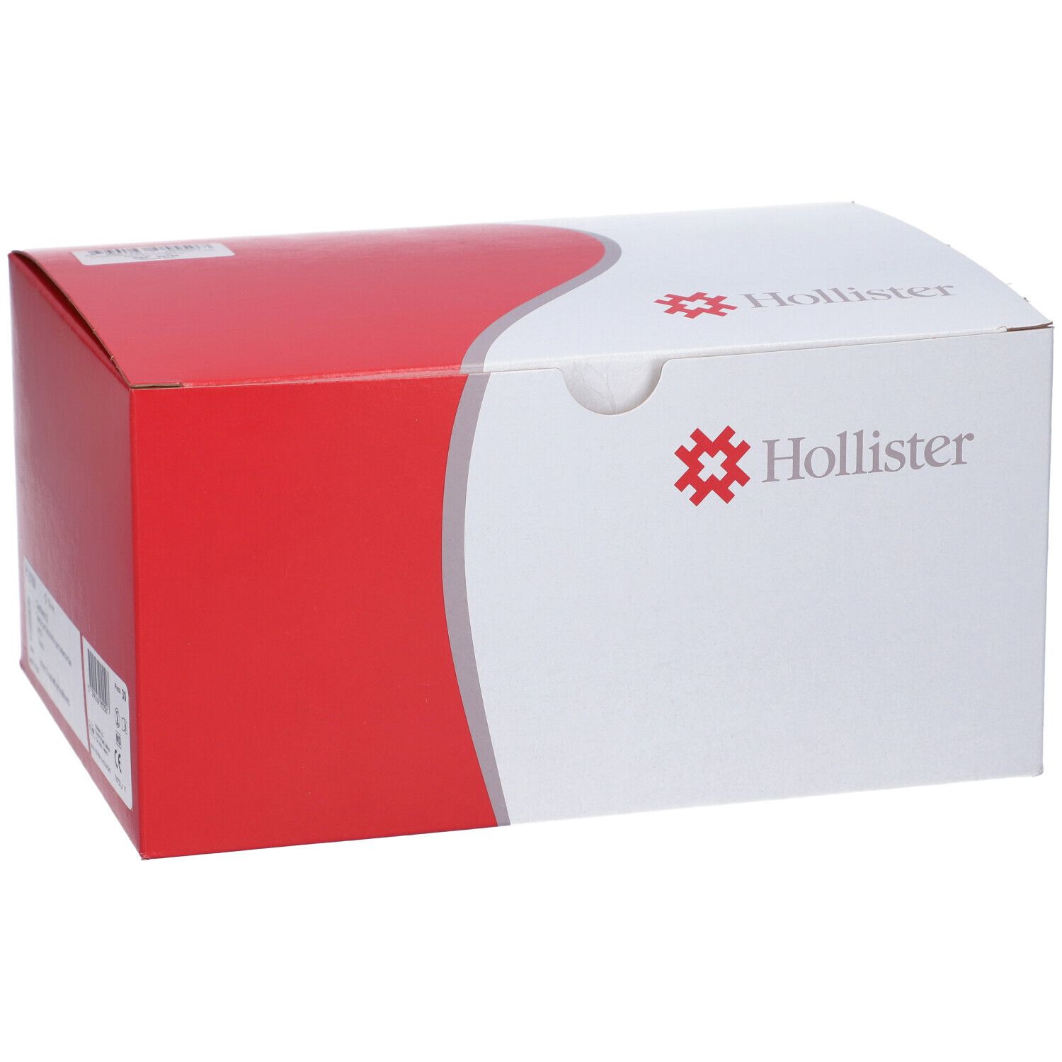 Confezione bianca e rossa. "Hollister" con logo visibile. Forma rettangolare.