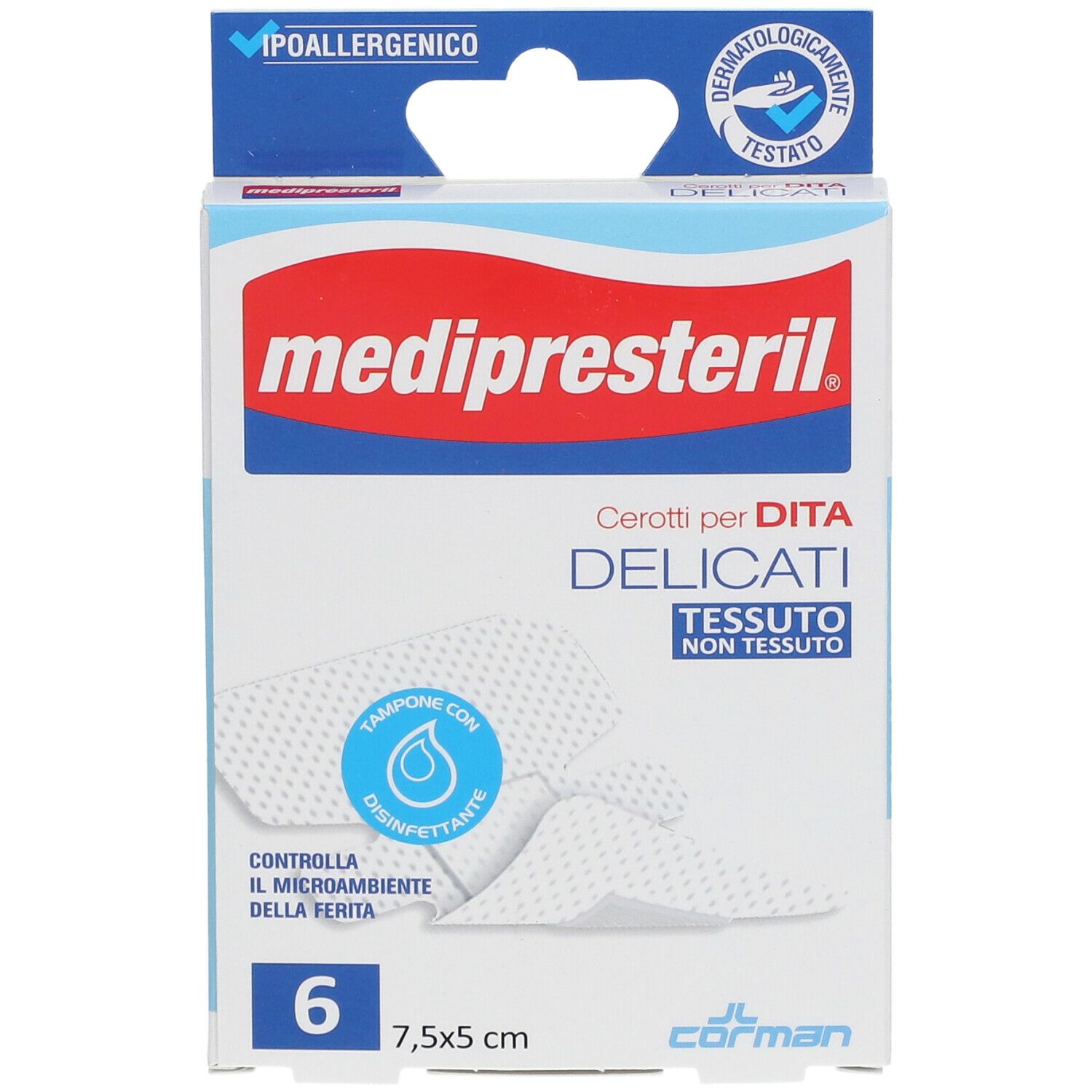 MediPresteril® Cerotti per Dita Delicati 7 x 5 cm