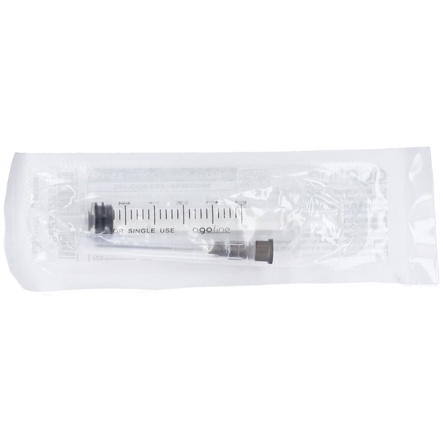 Agofine Siringa 2,5Ml Cono Centrale Ago 12 Gauge 22