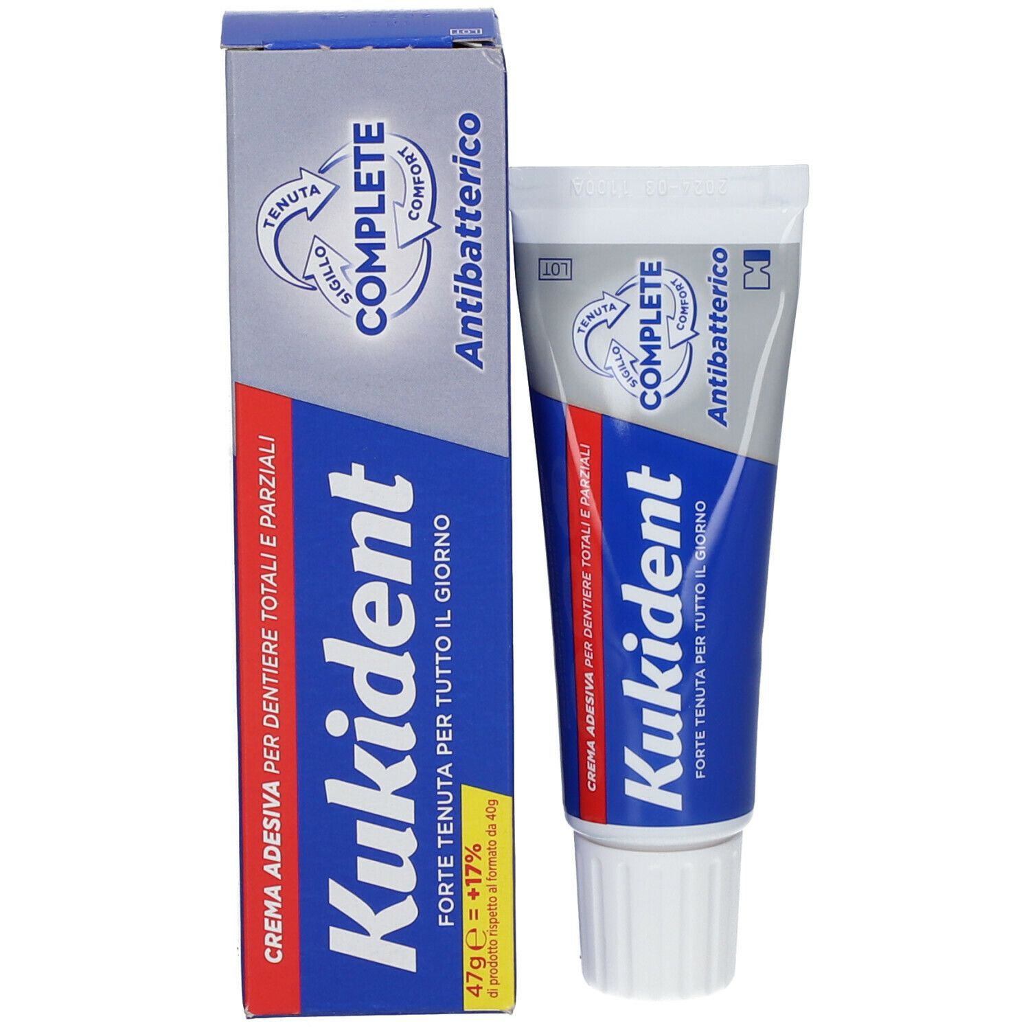 Kukident Complete Antibatterico Crema adesiva per dentiera