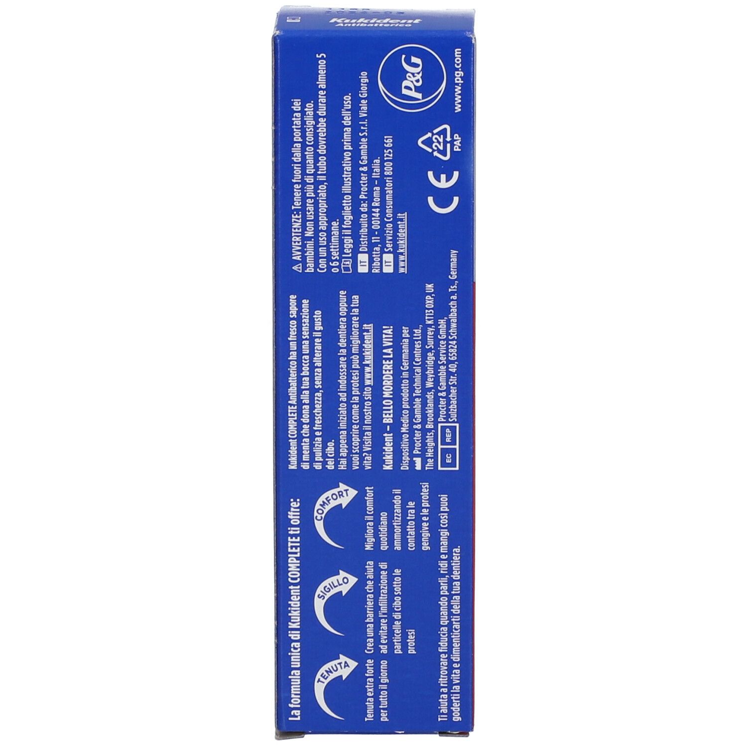 Kukident Complete Antibatterico Crema adesiva per dentiera