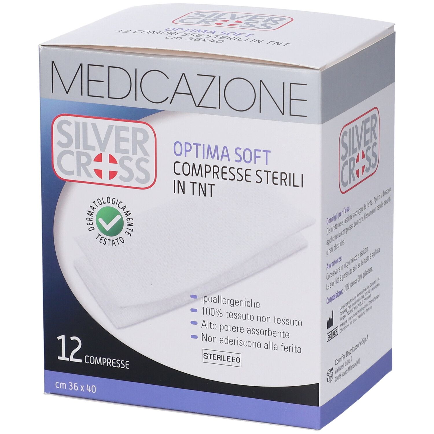 Garza Silvercross Tnt 36X40Cm 12 Pezzi