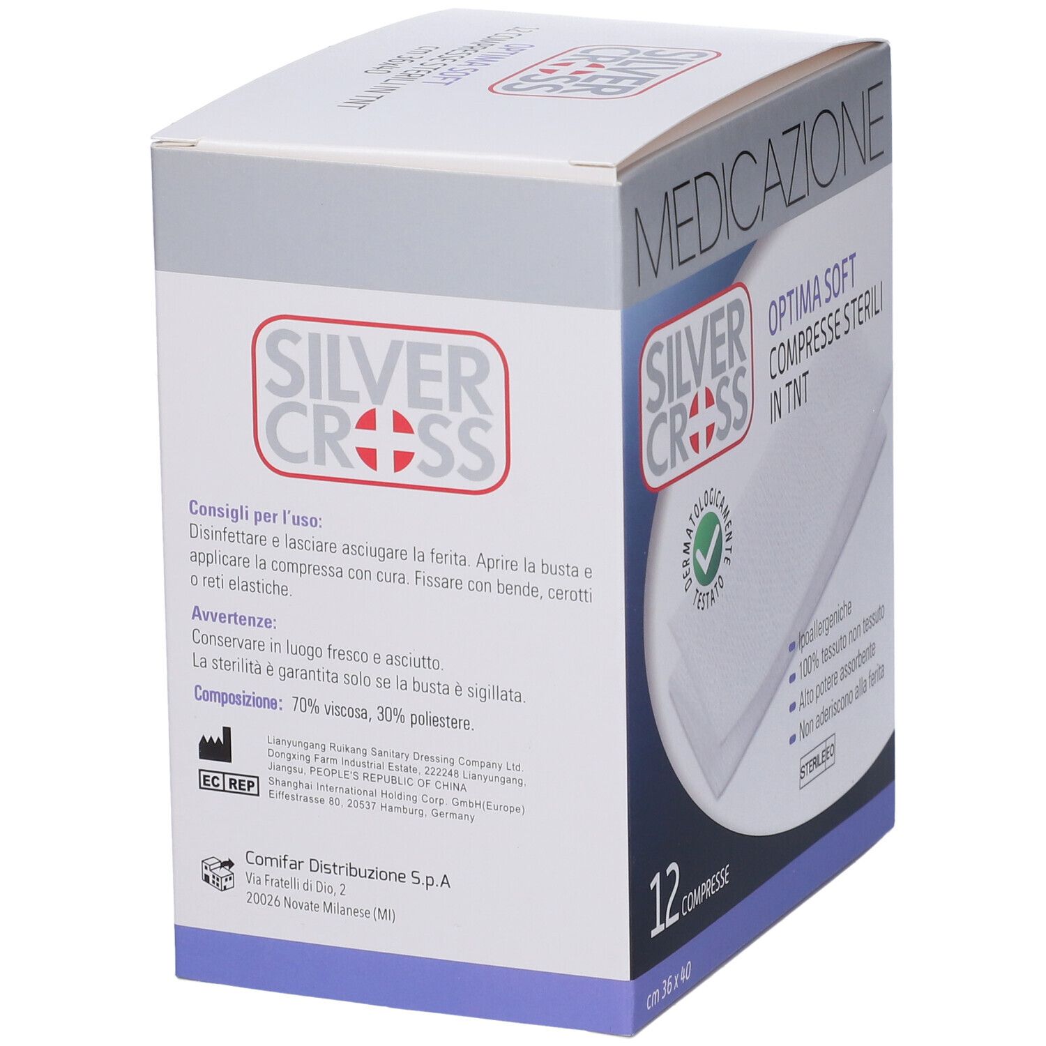 Garza Silvercross Tnt 36X40Cm 12 Pezzi