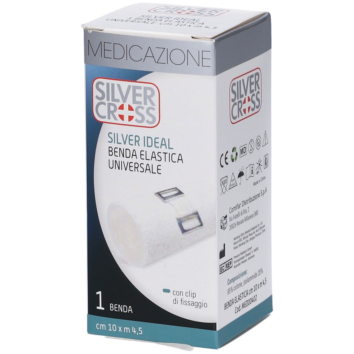 Benda Silvercross Elastica Ideal10X450Cm 1 Pezzo