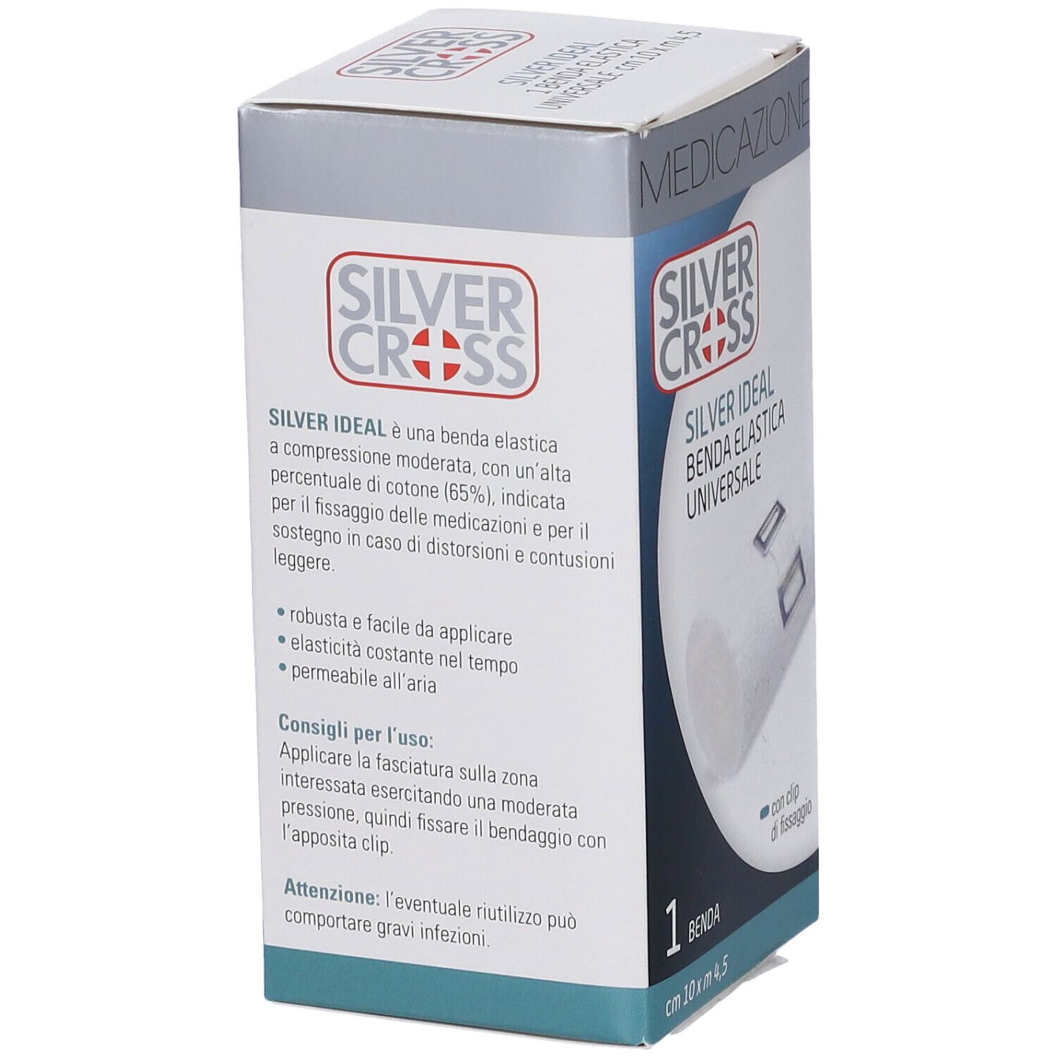 Benda Silvercross Elastica Ideal10X450Cm 1 Pezzo