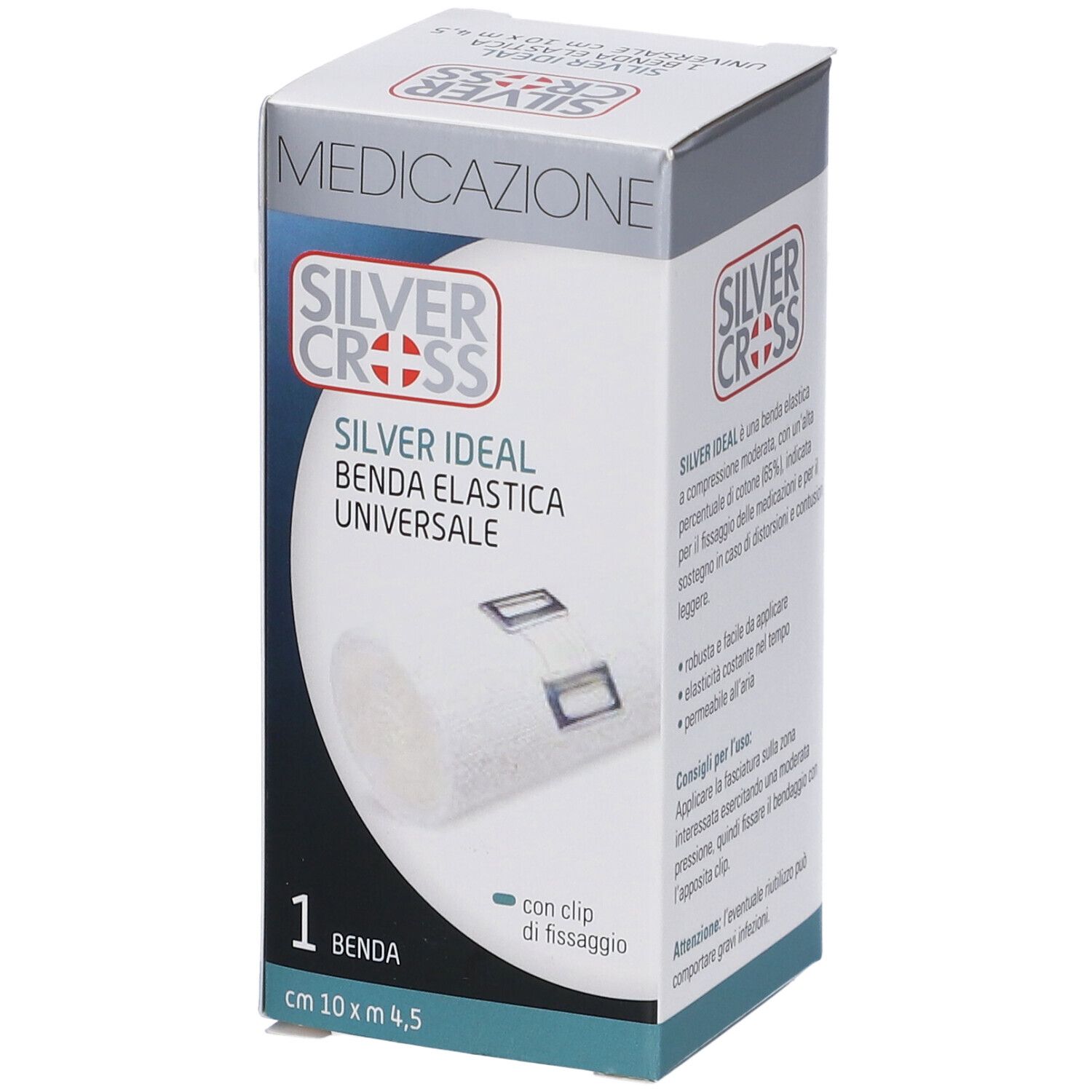 Benda Silvercross Elastica Ideal10X450Cm 1 Pezzo