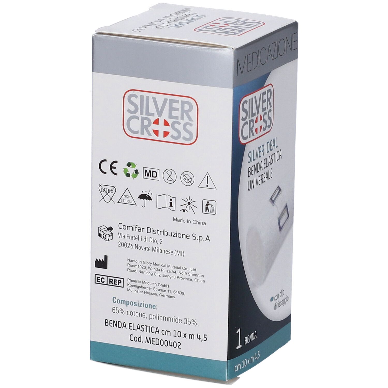 Benda Silvercross Elastica Ideal10X450Cm 1 Pezzo