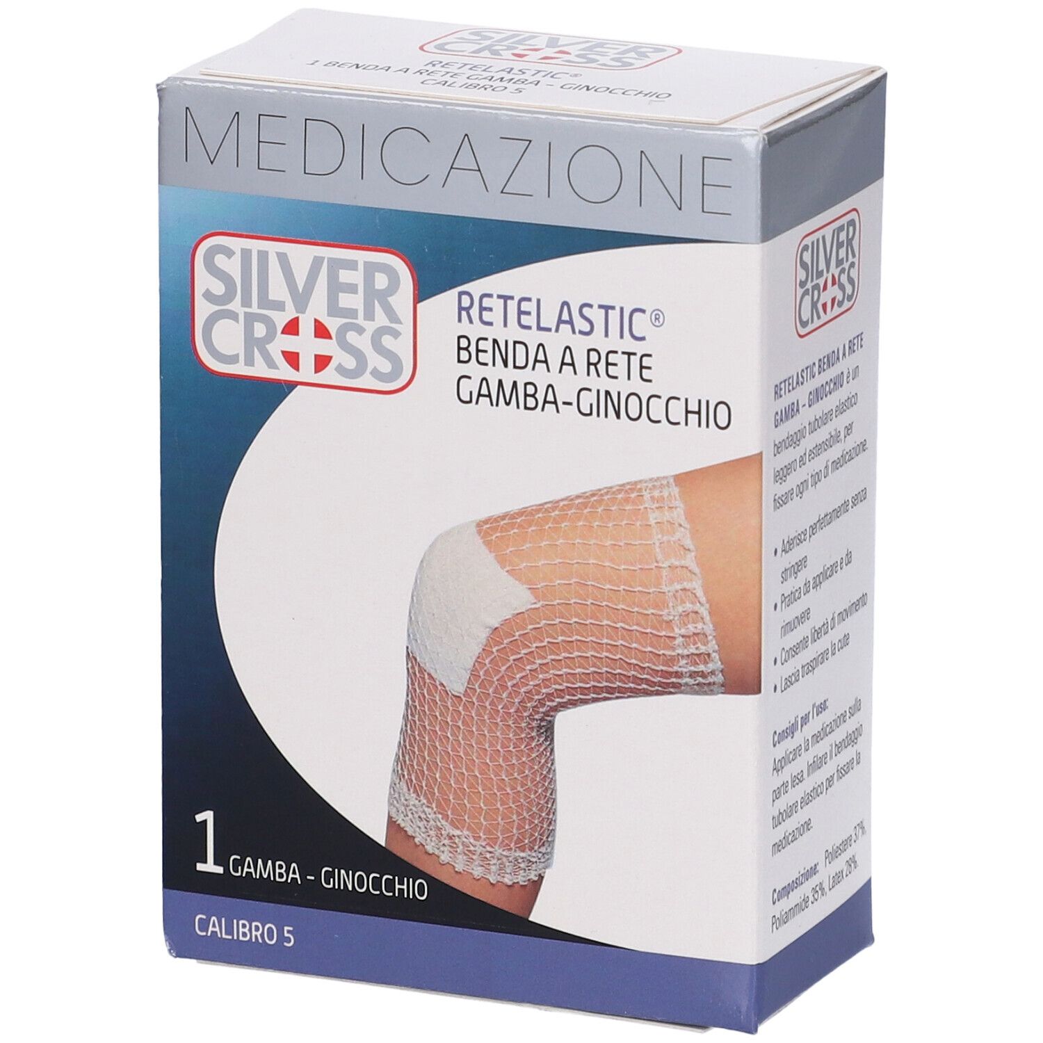 Benda Silvercross Retel Gamba/Ginocchio Calibro 5 1 Pezzo