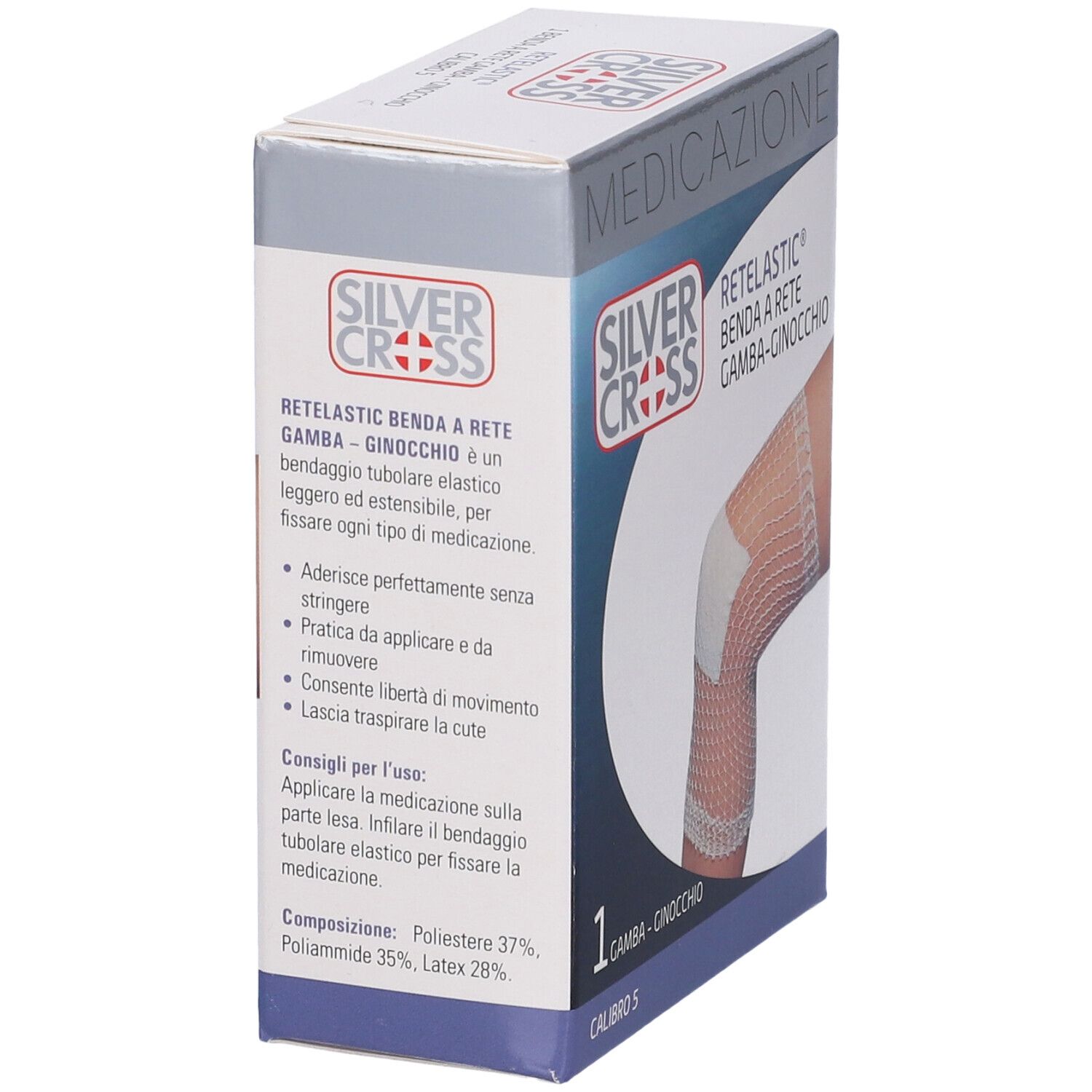 Benda Silvercross Retel Gamba/Ginocchio Calibro 5 1 Pezzo