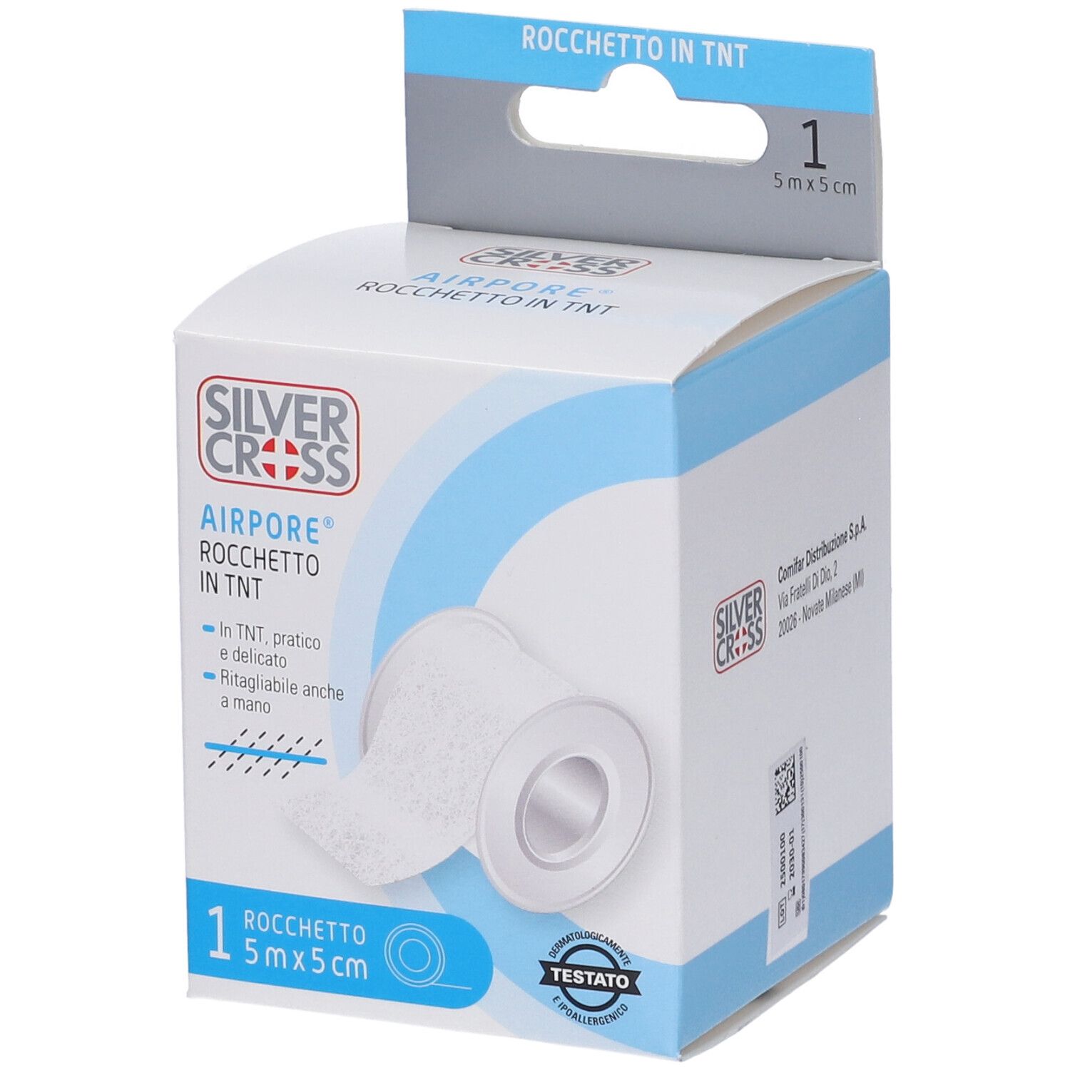 Cerotto In Rocchetto Silvercross Airpore 5X500 Cm 1 Pezzo