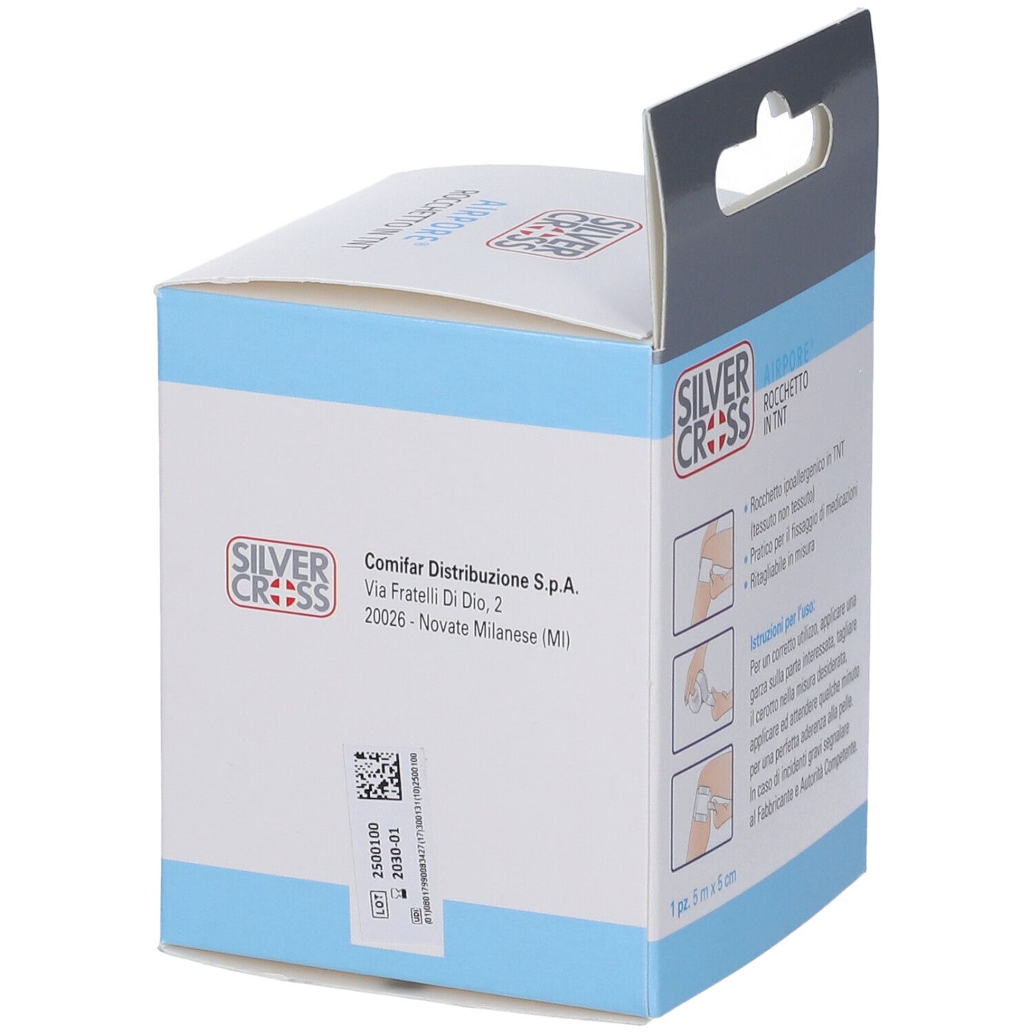 Cerotto In Rocchetto Silvercross Airpore 5X500 Cm 1 Pezzo