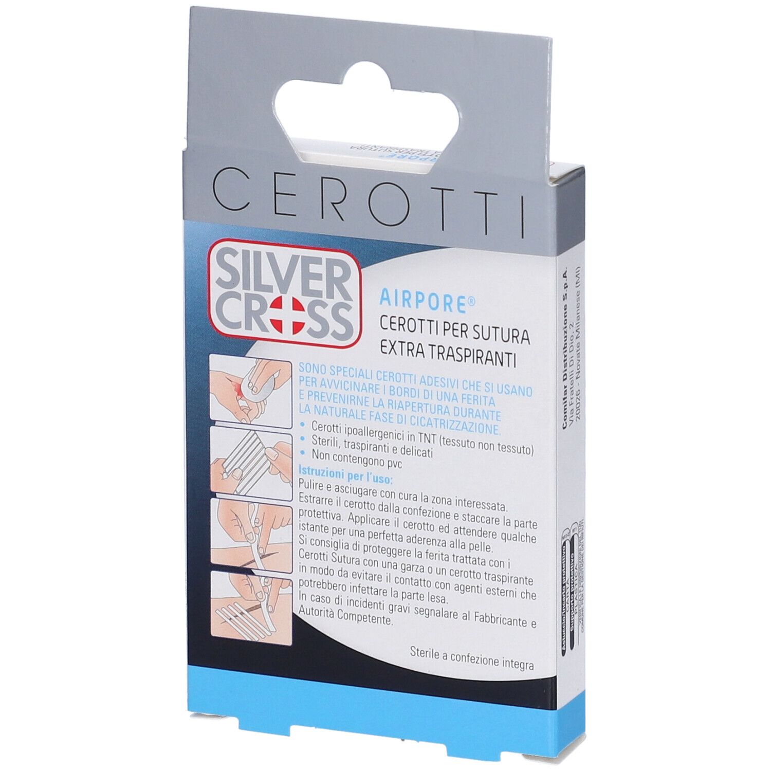 Cerotto Silvercross Sut Airpore 3X75Mm 10 Pezzi