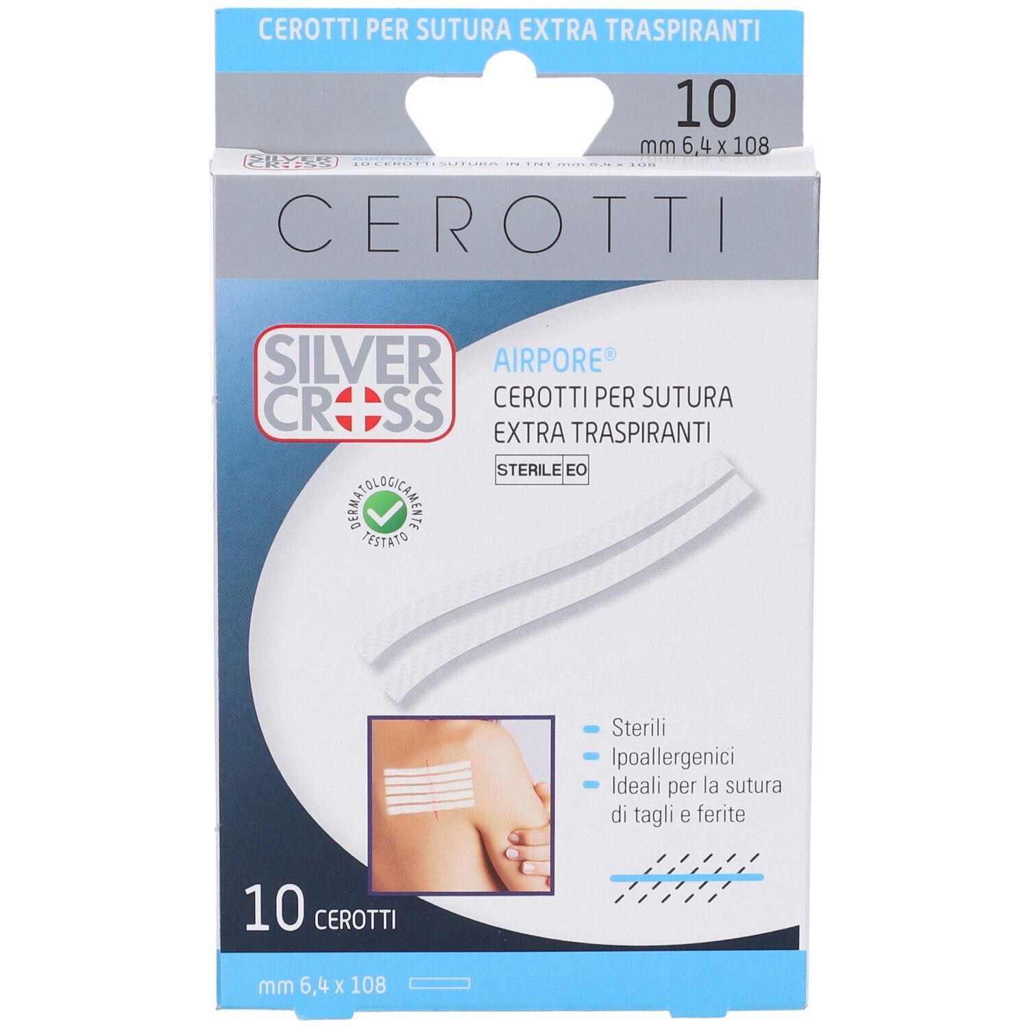 Cerotto Silvercross Sut Airpore 6,4X108 10 Pezzi