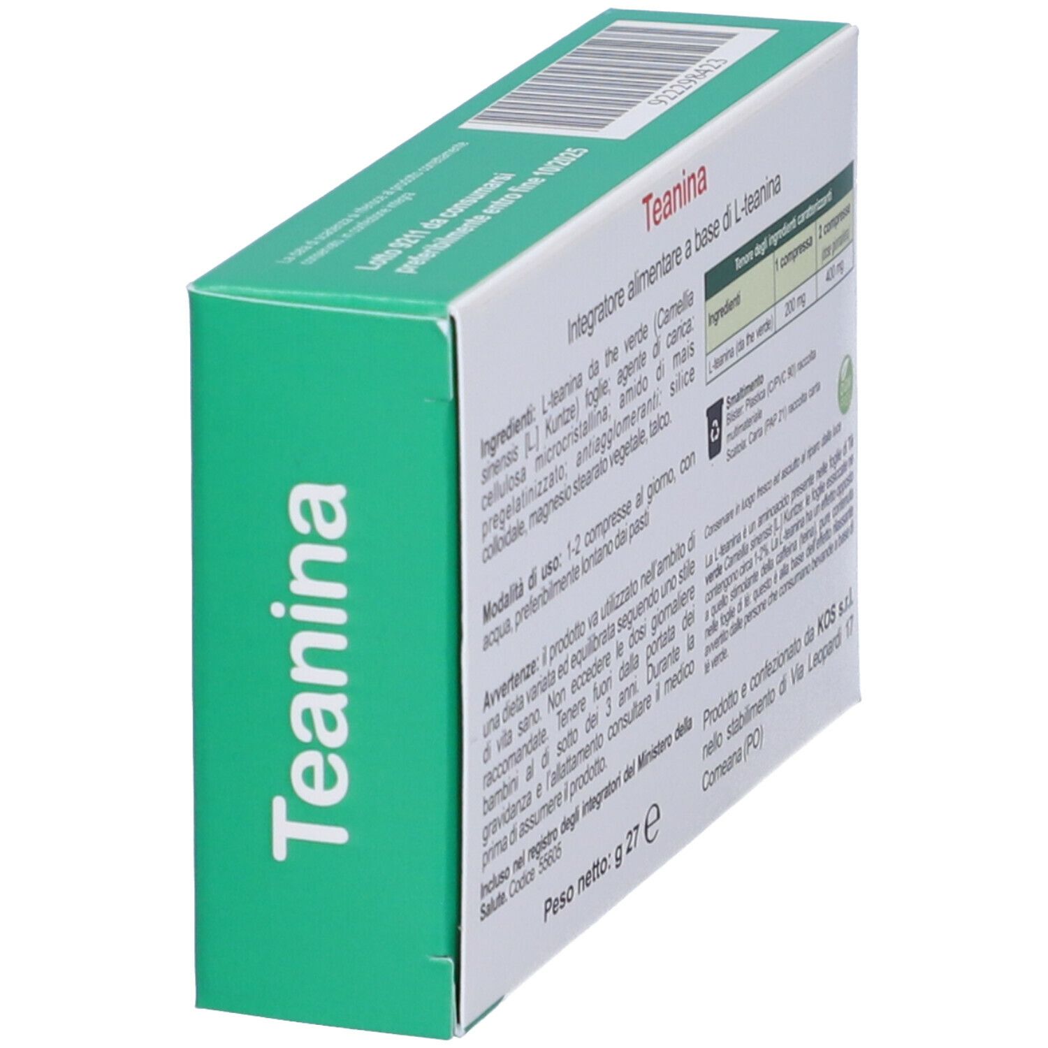 KOS Teanina Compresse