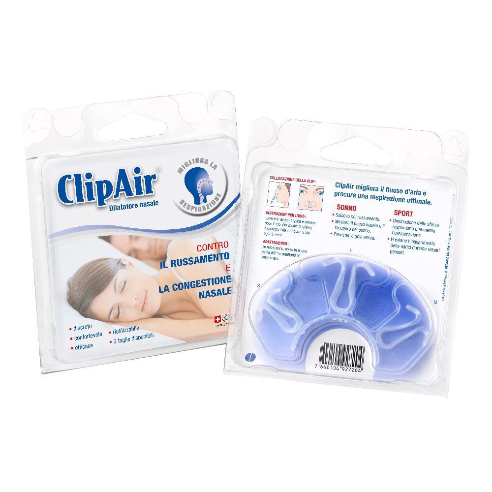 Clip Air Dilatatore Nasale 3 Pezzi Piccolo + Medio + Grande