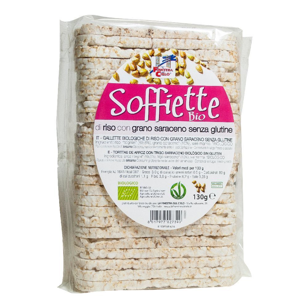 Soffiette Di Riso Con Grano Saraceno Bio 130 G
