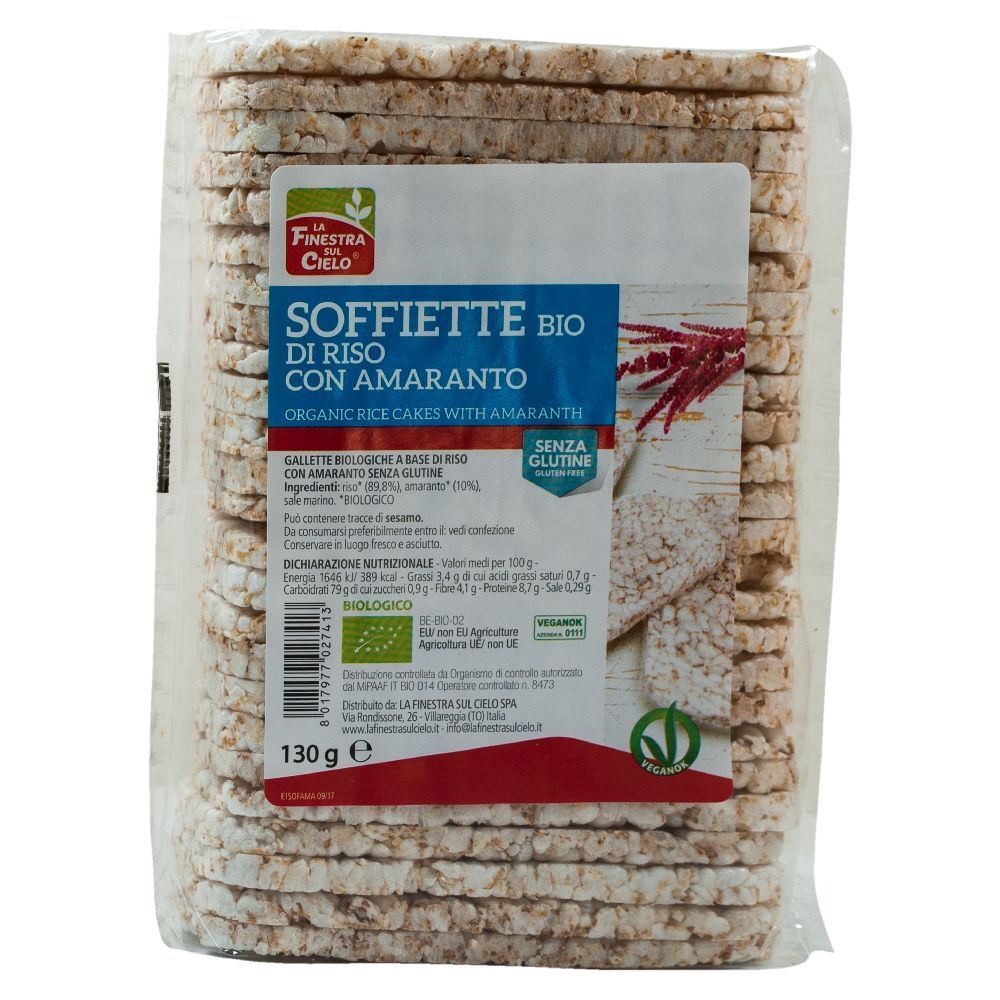 Soffiette Riso Amaranto Bio