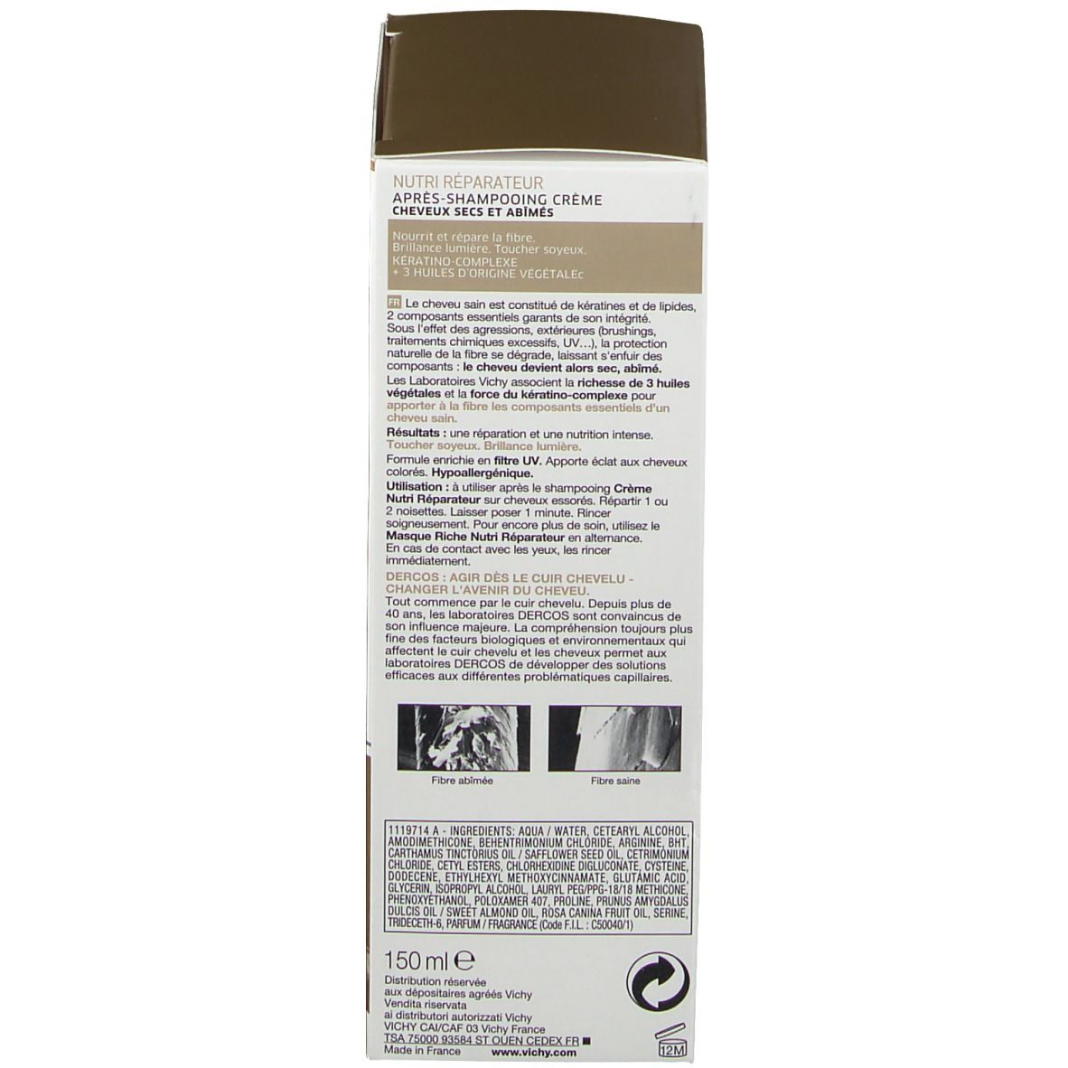 Vichy Dercos NutriRiparatore Balsamo Ristrutturante