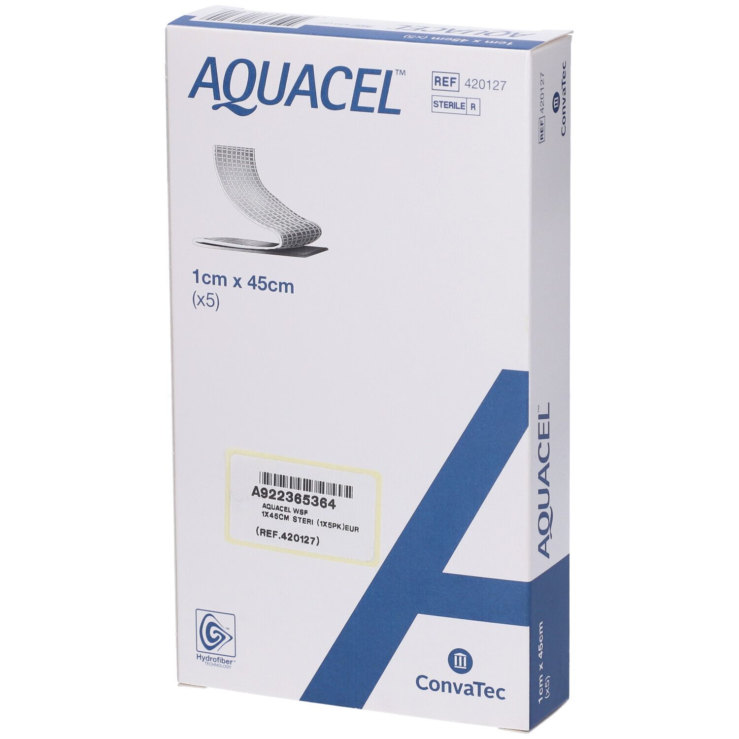 Medicazione In Tecnologia Hydrofiber In Carbossimetilcellulosa Sodica E Cellulosa Rigenerata Aquacel Extra 1X45 Cm 5 Pezzi